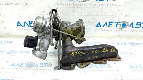 Turbocharger complete with manifold Mercedes GLC 300 16-19 93k with cooling pipes, chip is dented