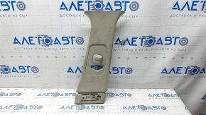 Center pillar trim upper belt right Infiniti Q50 14- gray, for dry cleaning