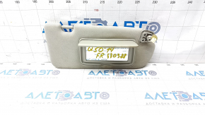 Right visor Infiniti Q50 14- gray, without hook, for dry cleaning