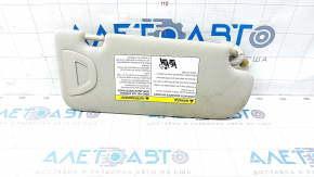 Left visor Infiniti Q50 14- gray, without hook, for dry cleaning