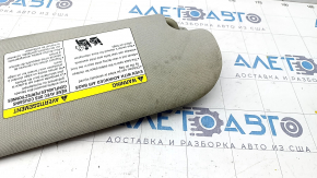 Left visor Infiniti Q50 14- gray, without hook, for dry cleaning