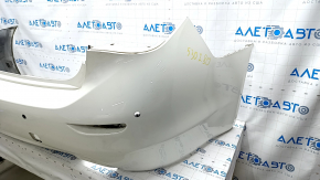 Bare rear bumper Infiniti Q50 14-17 without BSM, white