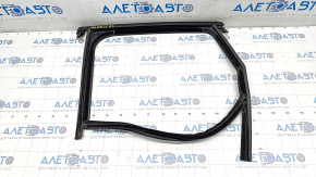Rear left glass seal Porsche Macan 15-18 with molding, matt black
