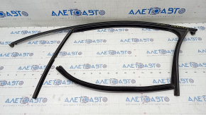 Front left glass seal Porsche Macan 15-18 with molding, matt black, torn