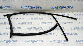 Front left glass seal Porsche Macan 15-18 with molding, matt black, torn