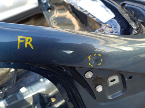 Front right quarter Ford Fusion mk5 13-20 with bracket, blue, on body, butt