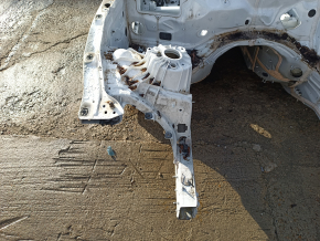 Front right quarter Mercedes GLC 16-22 on the body, white
