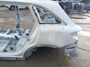 Quarter wing rear left Mercedes GLC 16-22 SUV on the body, white