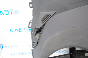 Torpedo front panel with AIRBAG Tesla Model X 16-21 leather-alcantara black broken grille and mount