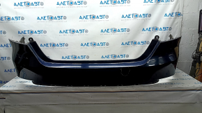 Rear bumper bare Toyota Camry v70 18-24 L/LE/XLE without parking sensors blue, break fastened, pressed