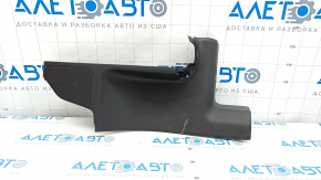 Rear right door sill trim Mitsubishi Outlander 14-22 black, worn, missing plug