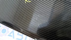 Door trim lower rear left Porsche Macan 15-18 glossy carbon, scratches, sand