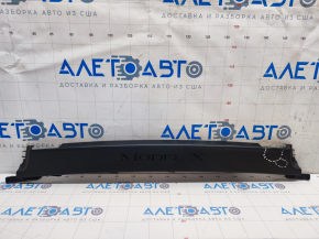 Upper rear right door frame trim Tesla Model X 16-21 black, dented, small bump