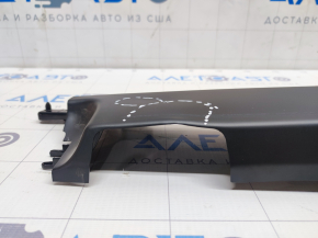 Upper rear right door frame trim Tesla Model X 16-21 black, dented, small bump