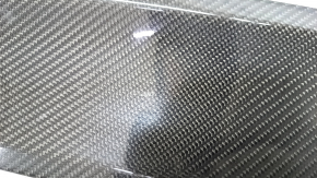 Door trim lower front left Porsche Macan 15-18 glossy carbon, scratches