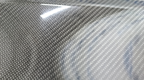 Door trim lower front left Porsche Macan 15-18 glossy carbon, scratches