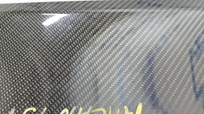 Door trim lower front left Porsche Macan 15-18 glossy carbon, scratches