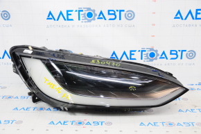 Headlight front right Tesla Model X 16-21 UP-LEVEL sand, scratch, broken guides