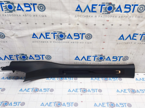 Door sill trim front right inner Tesla Model X 16-21 black, broken fastening, scratches, small bump
