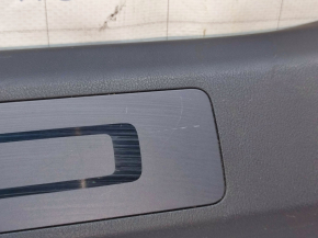 Door sill trim front right inner Tesla Model X 16-21 black, broken fastening, scratches, small bump