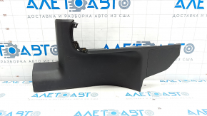 Rear left door sill trim Mitsubishi Outlander 14-21 black, scratches, missing plug