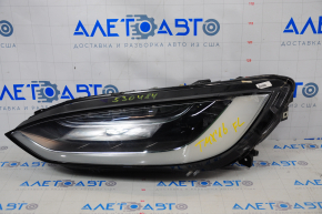 Headlight front left Tesla Model X 16-21 UP-LEVEL sand, broken guides