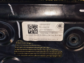 Door trim card rear right Tesla Model X 16-21 beige+black, carbon molding, pressed at the top and bottom