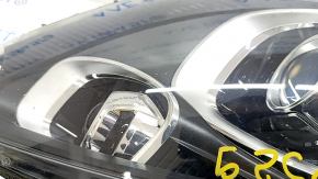 Front right headlight complete Porsche Macan 15-18 xenon, under washer, adaptive, black, sand, chips, cobweb