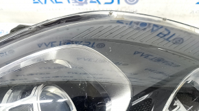 Front left headlight complete Porsche Macan 15-18 xenon, under washer, adaptive, black, sand, chips, cobweb, scratch
