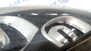Front left headlight complete Porsche Macan 15-18 xenon, under washer, adaptive, black, sand, chips, cobweb, scratch