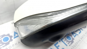 Side mirror right Infiniti Q50 14-18 pins, auto-dimming, camera, turn signal, white, cracks on turn signal