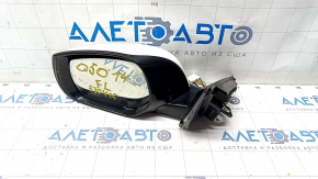 Side mirror left Infiniti Q50 14-18 pins, auto-dimming, camera, turn signal, white, cracks on turn signal