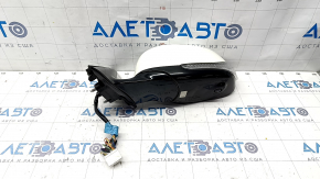 Side mirror left Infiniti Q50 14-18 pins, auto-dimming, camera, turn signal, white, cracks on turn signal