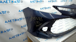 Front bumper bare Toyota Camry v70 18-20 LE\XLE without parking sensor, blue, pressed, scratches