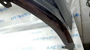 Front bumper bare Toyota Camry v70 18-20 LE\XLE without parking sensor, blue, pressed, scratches