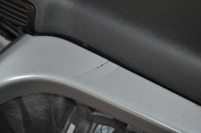 Torpedo front panel without AIRBAG Ford Escape MK3 13-16 pre-rest, crack in center console trim, scratches, bent glove compartment bar