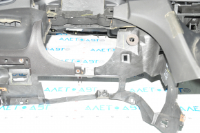 Torpedo front panel without AIRBAG Ford Escape MK3 13-16 pre-rest, crack in center console trim, scratches, bent glove compartment bar