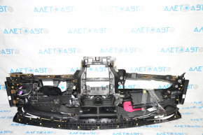 Torpedo front panel without AIRBAG Ford Mustang mk6 15-20 black, crack in the glove compartment strip, dented