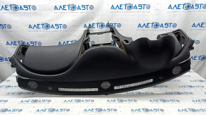 Torpedo front panel with AIRBAG Infiniti Q50 14-17 black, under BOSE, scratches, scuffs