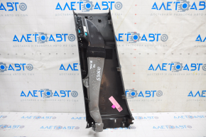 Center pillar trim lower right Tesla Model X 16-21 leather black, scratches