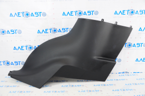 Rear pillar trim lower right Tesla Model X 16-21 type 2 black leather, scratch, dry cleanable