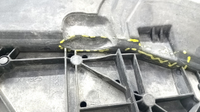 Front bumper protection Audi A4 B9 17 cracks, breaks, broken fasteners