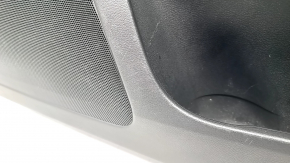 Door trim card front right Infiniti Q50 14- black, wood trim, leather insert black, scratches