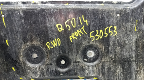 Rear engine protection Infiniti Q50 14- RWD is worn, tears