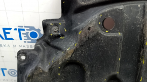Front engine guard Infiniti Q50 14- RWD is worn, tears
