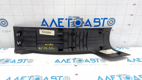 Door sill trim rear right Jeep Cherokee KL 14 - black, worn