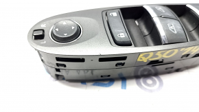 Front left window lift control Infiniti Q50 14- graphite with chrome, 4 auto, plastic defect
