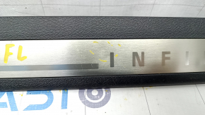 Door sill trim front left outer Infiniti Q50 14- pokes on chrome, scratches