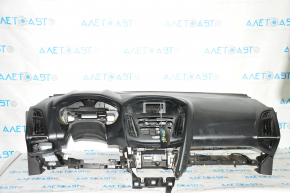 Torpedo front panel without AIRBAG Ford Focus mk3 15-18 rest, black, scratches, broken fasteners