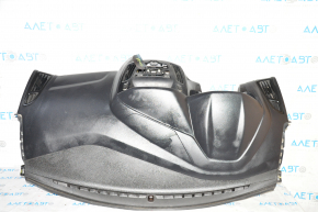 Torpedo front panel without AIRBAG Ford Focus mk3 15-18 rest, black, scratches, broken fasteners